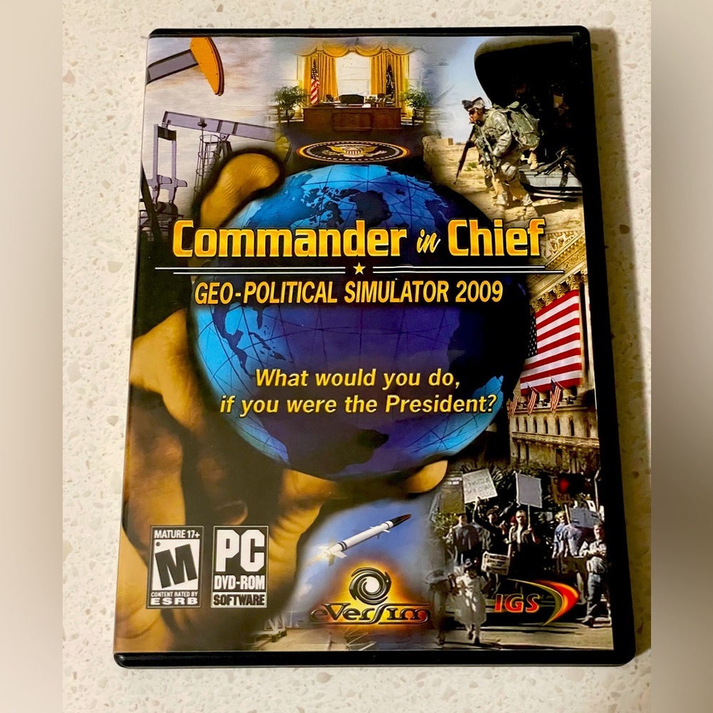 Commander in Chief ( Geo- Political Simulator 2009) - PC VIDEO GAME - DVD-ROM